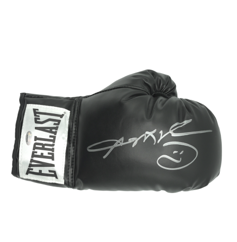 Sugar Ray Leonard Signed Black Everlast Boxing Glove