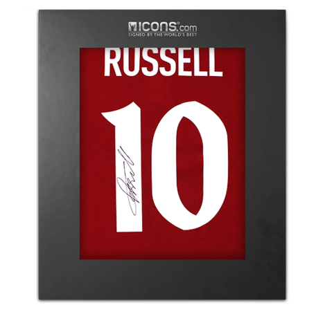 Finn Russell Back Signed British & Irish Lions 2025 Shirt In Deluxe Packaging