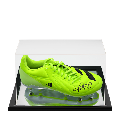 Finn Russell Signed Adidas RS15 Rugby Boot In Acrylic Case