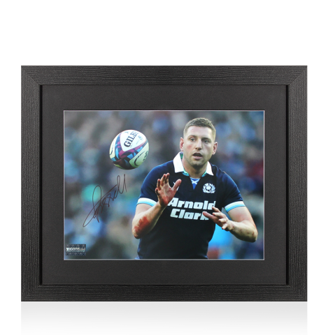 Finn Russell Signed Scotland Rugby Photo In Black Wooden Frame: Autumn Nations Series