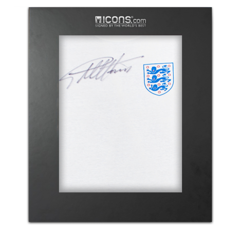 Sir Geoff Hurst Front Signed England T-Shirt In Deluxe Packaging