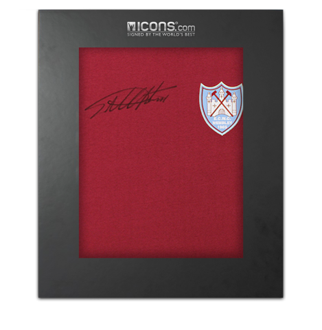 Sir Geoff Hurst Front Signed West Ham 1965 ECWC Final Shirt In Deluxe Packaging