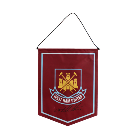 Sir Geoff Hurst West Ham United Signed Pennant