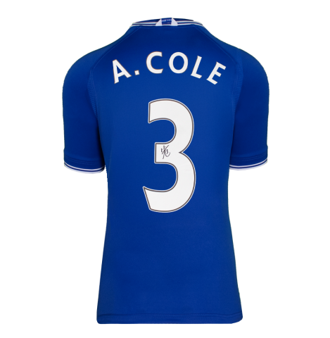 Ashley Cole Autographed Chelsea 2000 Home Jersey In Deluxe Packaging