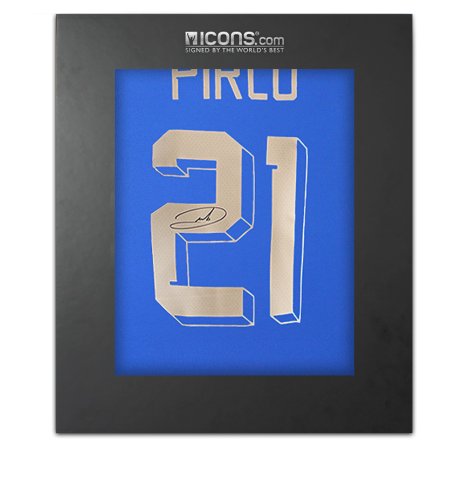 Andrea Pirlo Back Signed Italy 2024-25 Home Shirt In Deluxe Packaging Andrea Pirlo Back Signed Italy 2024-25 Home Shirt In Deluxe Packaging