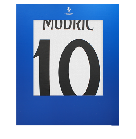 Luka Modric Official UEFA Champions League Back Signed Real Madrid 2024-25 Home Shirt In Deluxe Packaging Luka Modric Official UEFA Champions League Back Signed Real Madrid 2024-25 Home Shirt In Deluxe Packaging