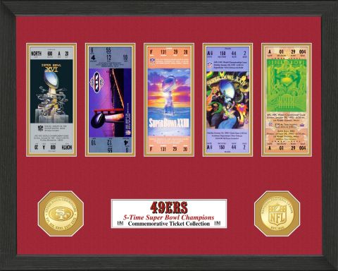 UNSIGNED San Francisco 49ers Ticket Coin Frame