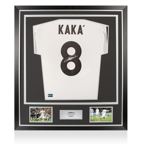 Kaka Back Signed Real Madrid 2025-26 Home Shirt In Classic Frame Kaka Back Signed Real Madrid 2025-26 Home Shirt In Classic Frame