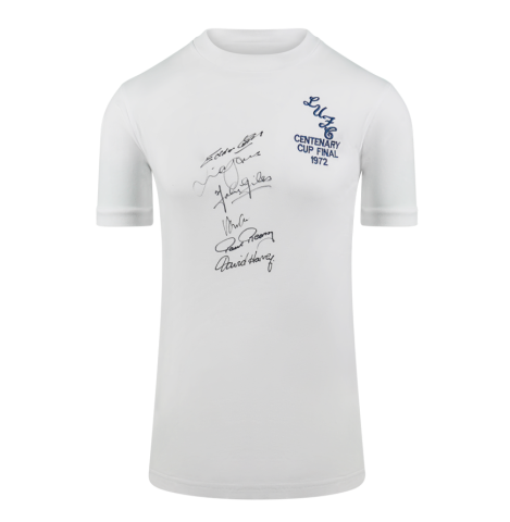 Leeds United Multi-Signed 1972 Centenary Cup Final Shirt - Signed by 6 In Deluxe Packaging