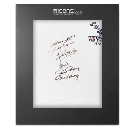 Leeds United Multi-Signed 1972 Centenary Cup Final Shirt - Signed by 6 In Deluxe Packaging