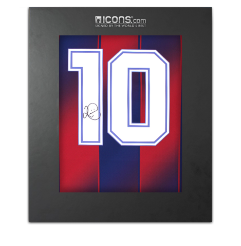 Romario Back Signed FC Barcelona 2025-26 Home Shirt In Deluxe Packaging