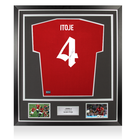 Maro Itoje Back Signed British & Irish Lions Shirt In Classic Frame
