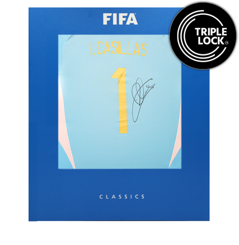 Iker Casillas Official FIFA World Cup™ Back Signed Spain 2024-25 Home Shirt In Deluxe Packaging