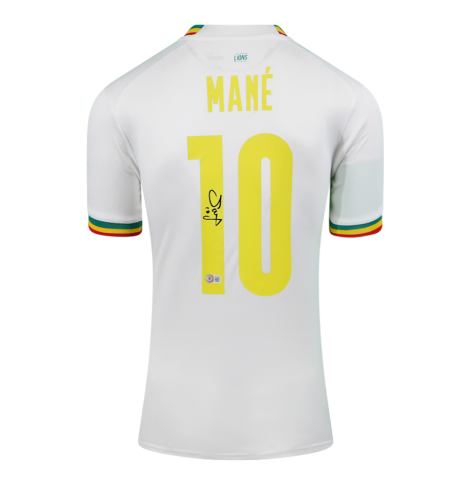 Sadio Mane Back Signed Senegal 2022-23 Home Shirt In Deluxe Packaging Sadio Mane Back Signed Senegal 2022-23 Home Shirt In Deluxe Packaging
