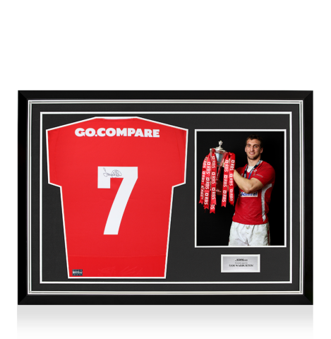 Sam Warburton Back Signed Wales 2024 Home Shirt In Hero Frame: Option 1