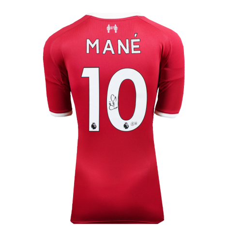 Sadio Mane Back Signed Liverpool 2025-26 Home Shirt In Deluxe Packaging