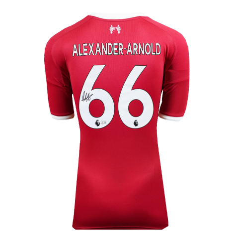Trent Alexander-Arnold Back Signed Liverpool 2025-26 Home Shirt In Deluxe Packaging