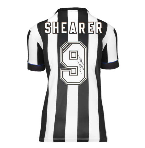 Alan Shearer Back Signed Newcastle 1993-95 Home Shirt In Deluxe Packaging Alan Shearer Back Signed Newcastle 1993-95 Home Shirt In Deluxe Packaging