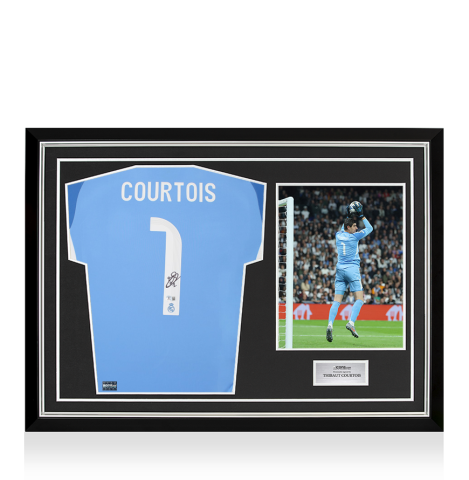 Thibaut Courtois Real Madrid 2025-26 Goalkeepers Home Shirt In Hero Frame: Option 1