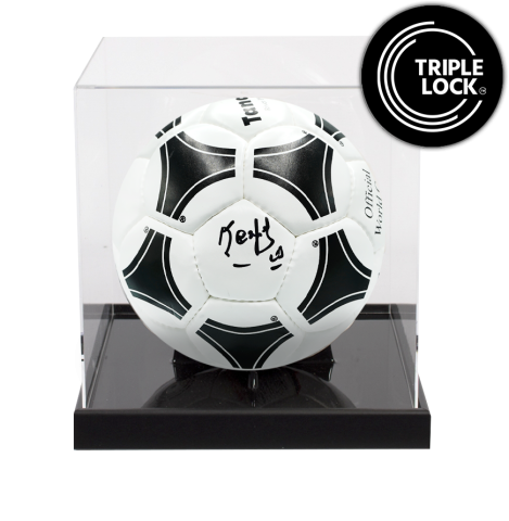 Mario Kempes Signed Adidas 1978 Tango Football In Acrylic Case