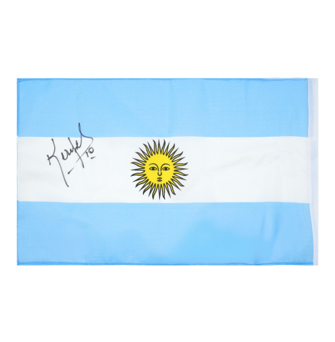 Mario Kempes Signed Argentina Flag