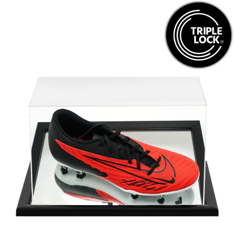 Marcus Rashford Signed Nike Vapor Boot In Acrylic Case
