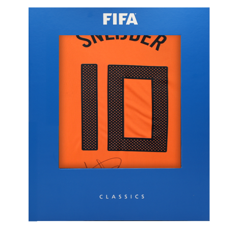Wesley Sneijder Official FIFA World Cup™ Back Signed Netherlands 2010-11 Home Shirt In Deluxe Packaging