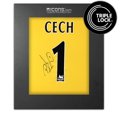Petr Cech Back Signed Chelsea 2005-06 Goalkeeper Shirt In Deluxe Packaging Petr Cech Back Signed Chelsea 2005-06 Goalkeeper Shirt In Deluxe Packaging