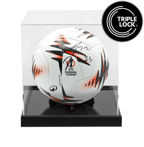 Emiliano Martinez Signed UEFA Europa League Football In Acrylic Case