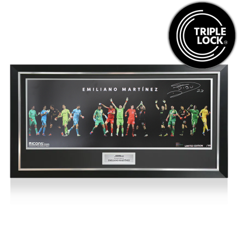 Emiliano Martinez Signed Montage: The Career Collection