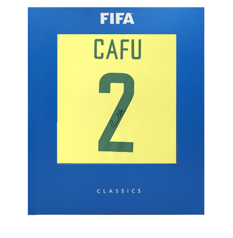 Cafu Official FIFA World Cup™ Back Signed Brazil 2026 Home Shirt In Deluxe Packaging