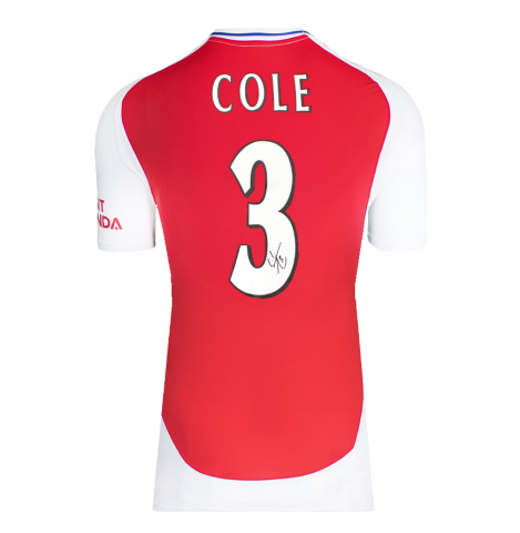 Ashley Cole Back Signed Arsenal Shirt 2024-25 Home Shirt In Deluxe Packaging Ashley Cole Back Signed Arsenal Shirt 2024-25 Home Shirt In Deluxe Packaging