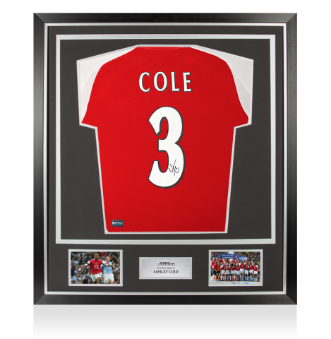 Ashley Cole Back Signed Arsenal Shirt 2024-25 Home Shirt In Classic Frame Ashley Cole Back Signed Arsenal Shirt 2024-25 Home Shirt In Classic Frame