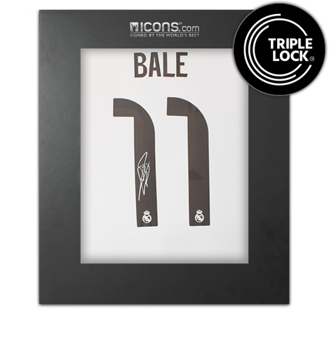 Gareth Bale Back Signed Real Madrid 2025-26 Home Shirt In Deluxe Packaging