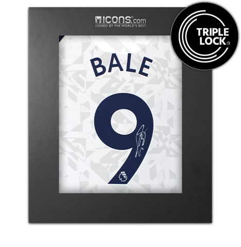 Gareth Bale Back Signed Tottenham Hotspur 2020-21 Home  Shirt In Deluxe Packaging