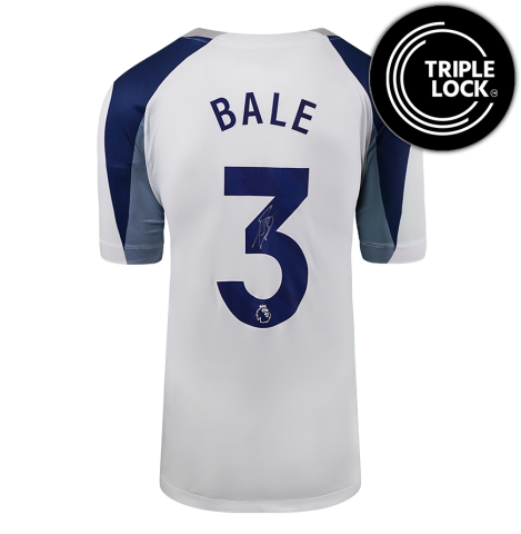 Gareth Bale Back Signed Tottenham Hotspur 2025-26 Home Shirt In Deluxe Packaging