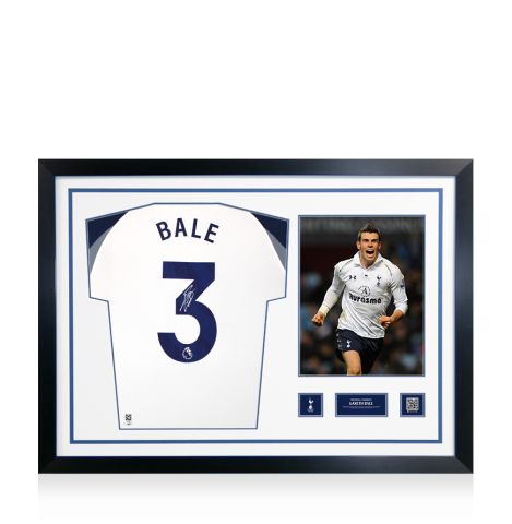 Gareth Bale Official Tottenham Hotspur Signed and Framed 2025-26 Home Shirt