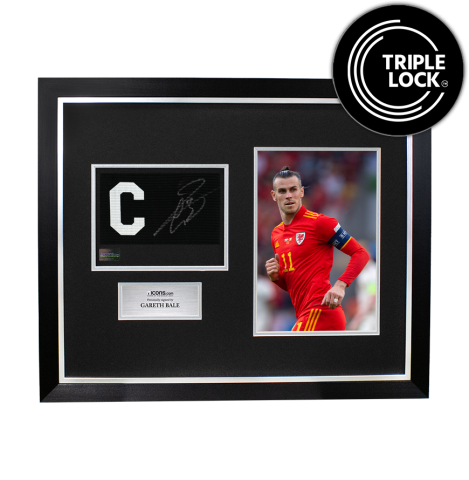 Gareth Bale Signed and Framed Captain's Armband