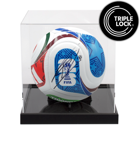 Federico Valverde Signed 2026 FIFA World Cup Football In Acrylic Case