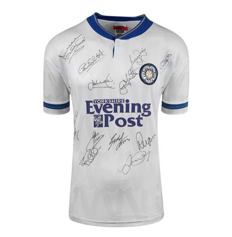 Multi-Signed Leeds United 1991-92 Home Shirt - Signed by 14 In Deluxe Packaging