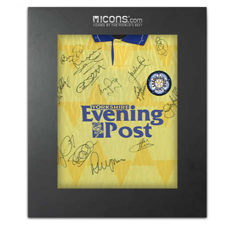 Multi-Signed Leeds United 1991-92 Away Shirt - Signed by 14 In Deluxe Packaging