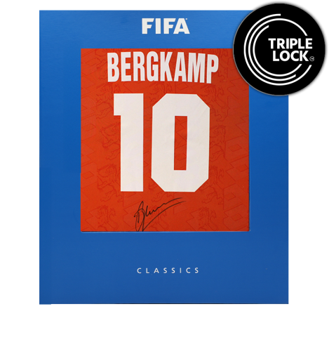 Dennis Bergkamp Official FIFA World Cup™ Back Signed Netherlands 1994 Home Shirt In Deluxe Packaging