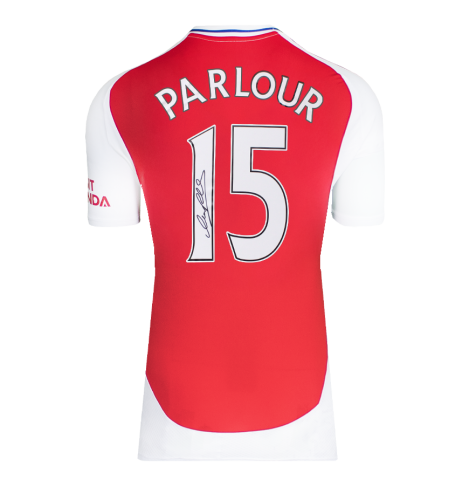 Ray Parlour Back Signed Arsenal 2024-25 Home Shirt In Deluxe Packaging