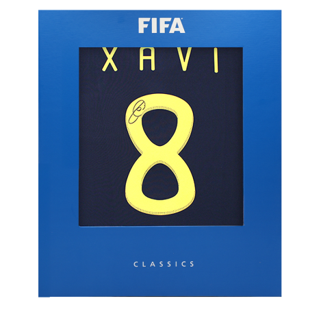 Xavi Official FIFA World Cup™ Back Signed Spain 2010 Away Shirt In Deluxe Packaging