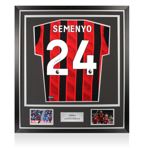 Antoine Semenyo Back Signed AFC Bournemouth 2025-26 Home Shirt In Classic Frame