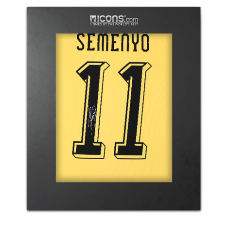 Antoine Semenyo Back Signed Ghana 2025-26 Away Shirt In Deluxe Packaging