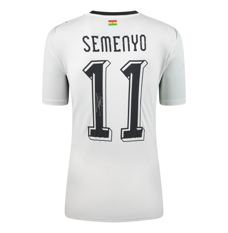 Antoine Semenyo Official 2026 FIFA World Cup™ Back Signed Ghana 2025-26 Home Shirt In Deluxe Packaging