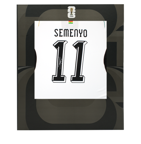 Antoine Semenyo Official 2026 FIFA World Cup™ Back Signed Ghana 2025-26 Home Shirt In Deluxe Packaging