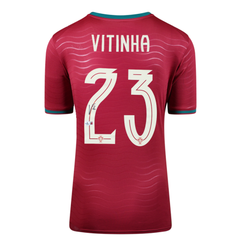 Vitinha Back Signed Portugal 2026 Home Shirt In Deluxe Packaging