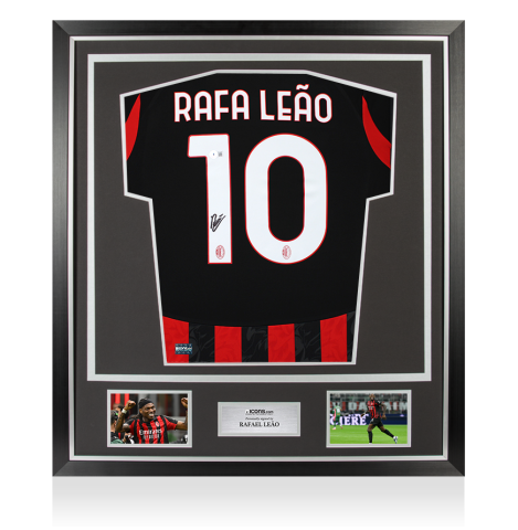 Rafael Leao Back Signed AC Milan 2025-26 Shirt In Classic Frame